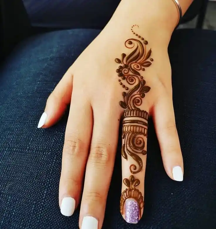 Back Side Mehndi Design