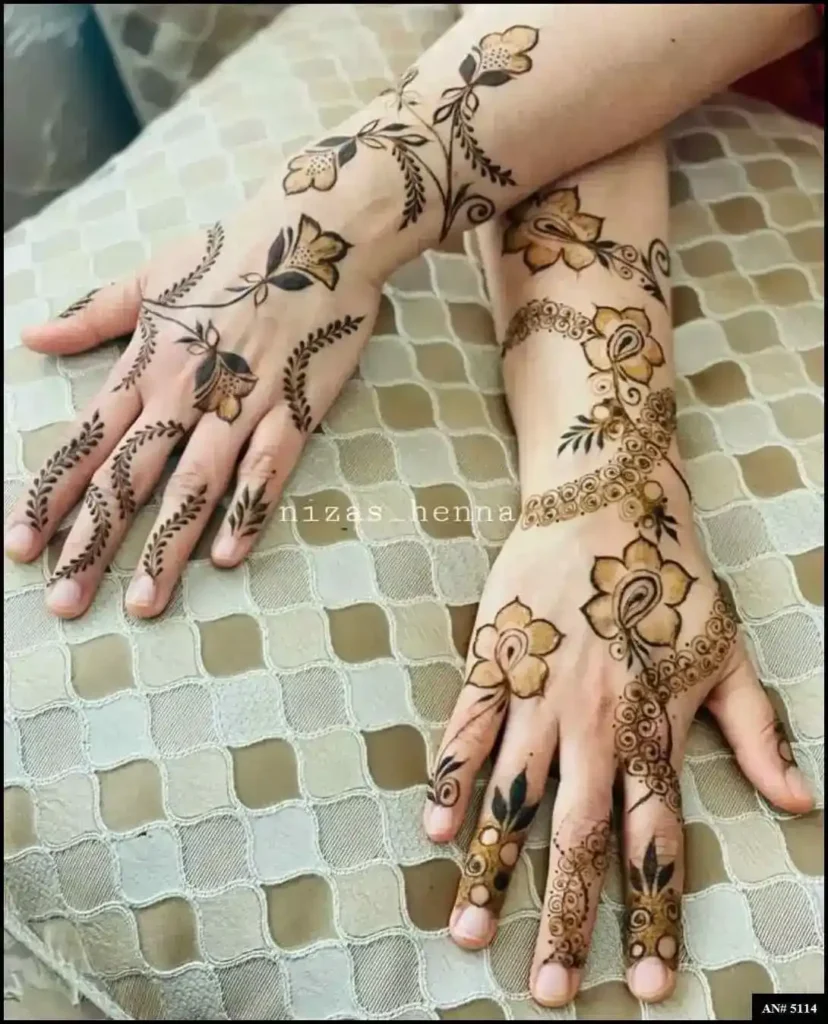 Back Side Mehndi Design