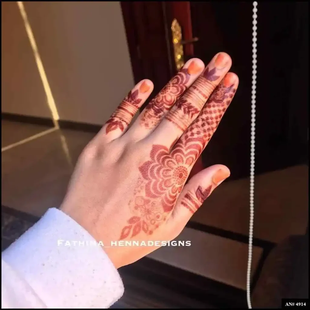 Back Side Mehndi Design
