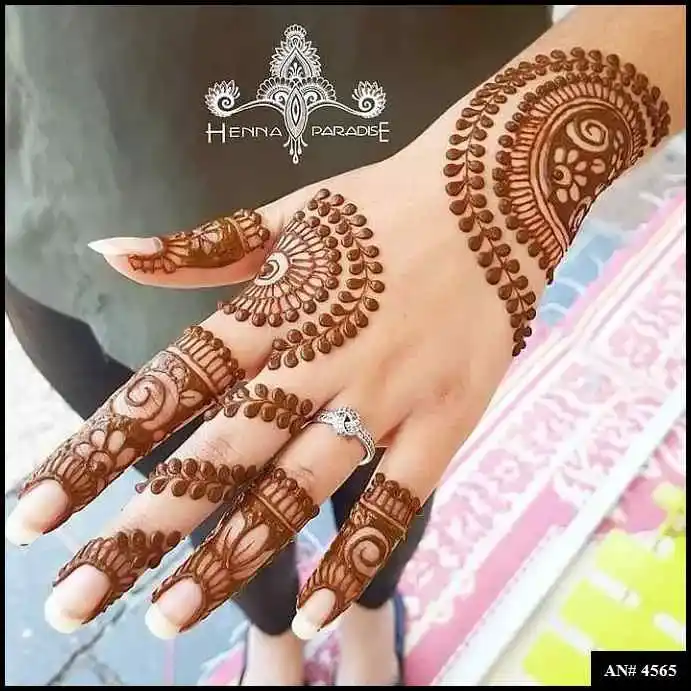 Back Side Mehndi Design