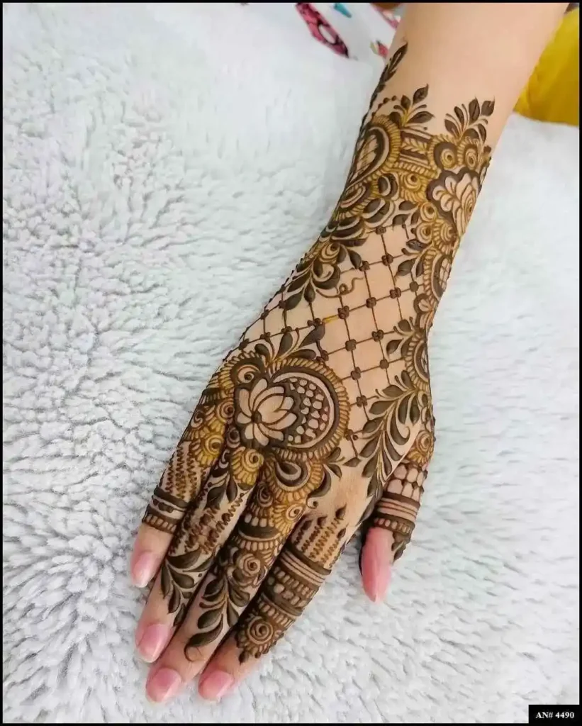 Back Side Mehndi Design