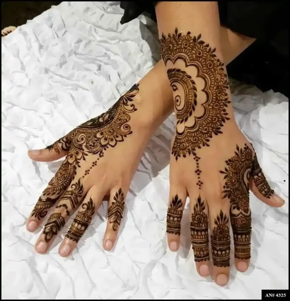 Back Side Mehndi Design