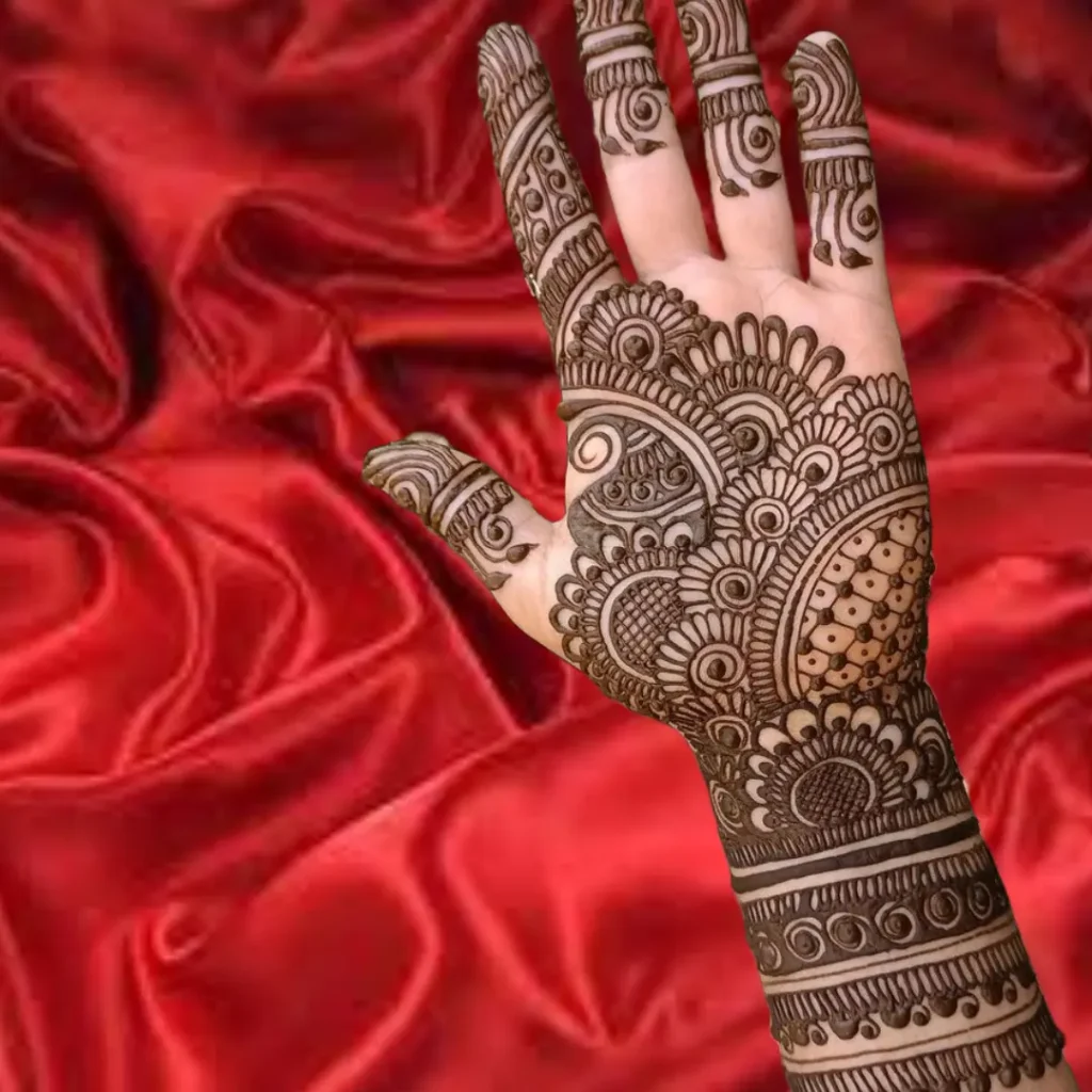Front Full Hand Mehndi Design