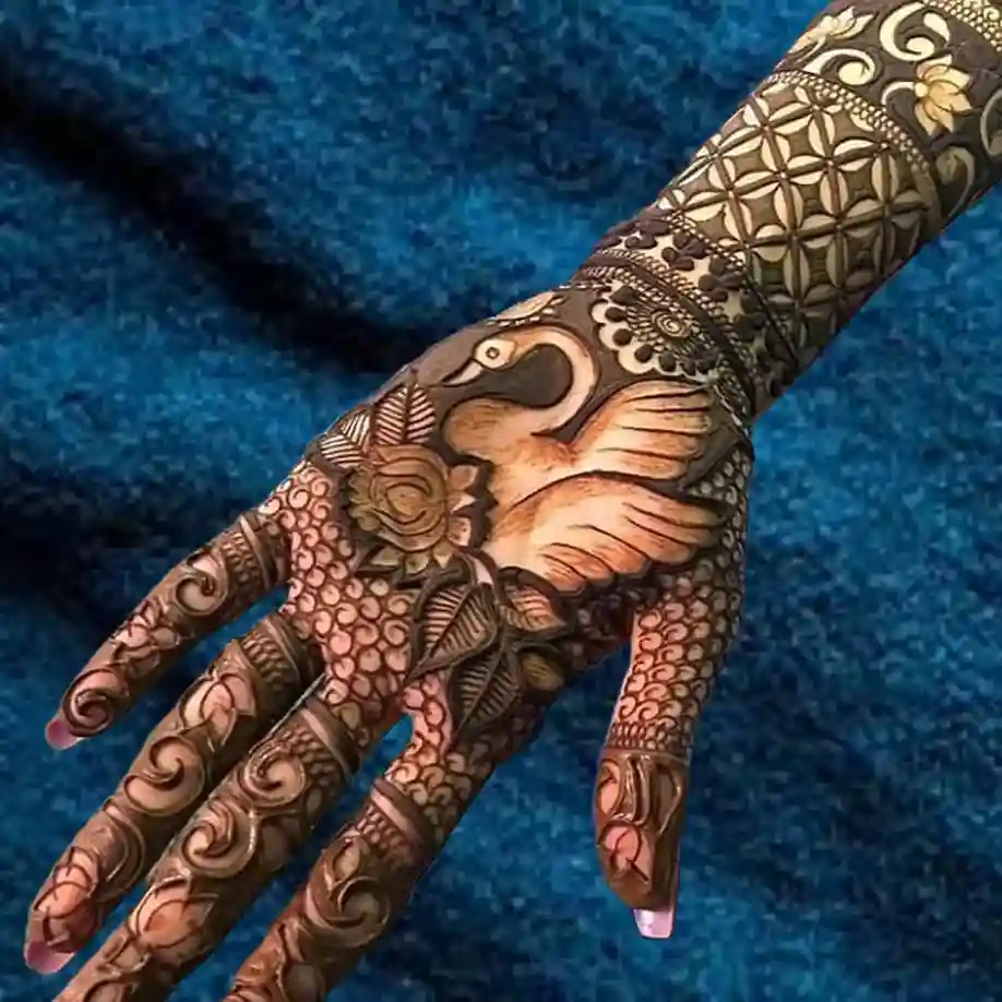 Front Full Hand Mehndi Design